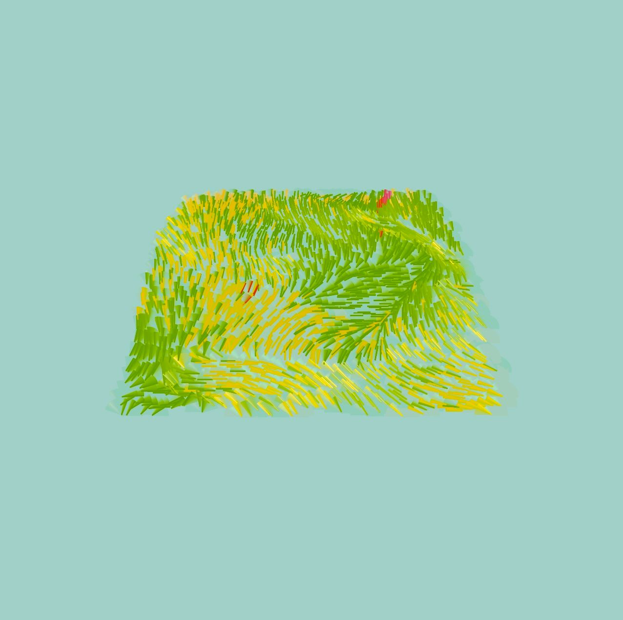 abstracted grassy field